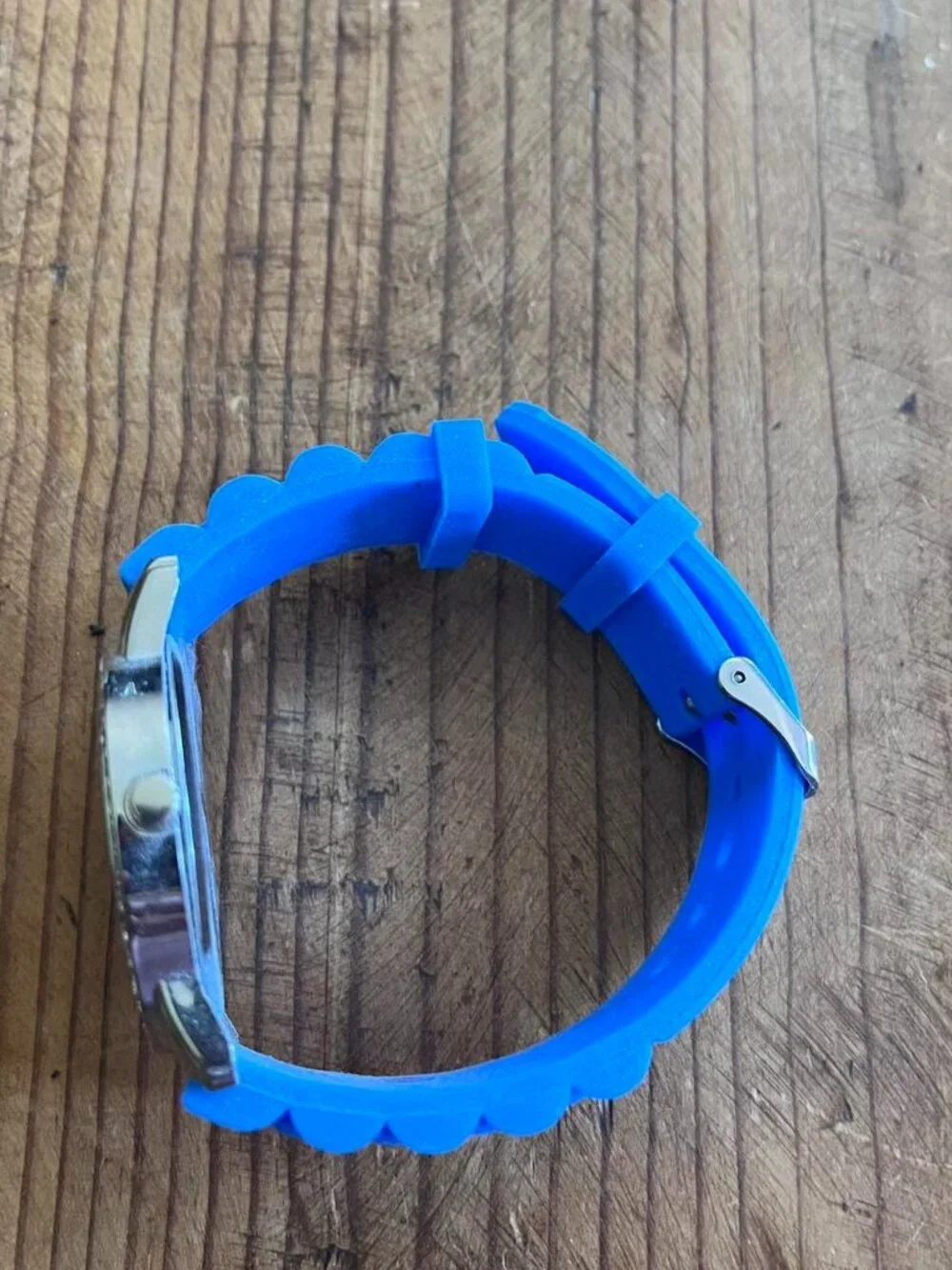 Y2K Women's Blue and Silver Watch
